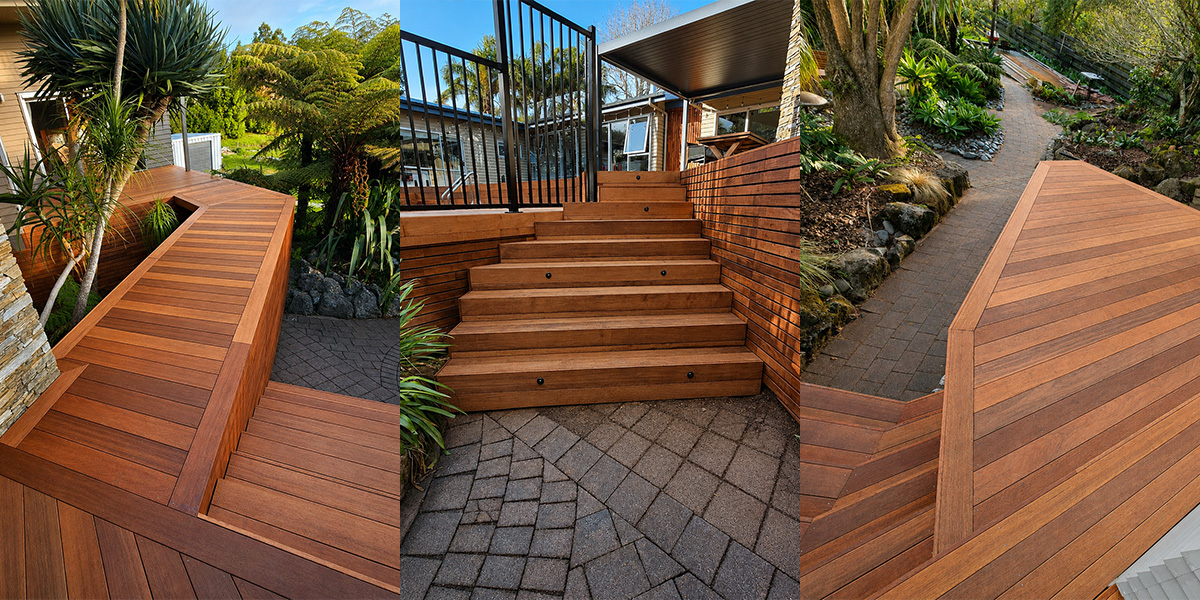 Custom timber deck built by Paul's Decks in Auckland
